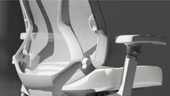 Arc Ergonomic Chair featuring superior lumbar support tailored for lower back comfort.